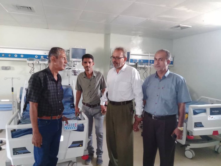 مدير عام مكتب الصحة بأبين يقوم بتكليف الدكتور شوقي عبدالجبار بإعداد دراسة لتحويل مركز العزل بخنفر إلى مركز عناية مركزة