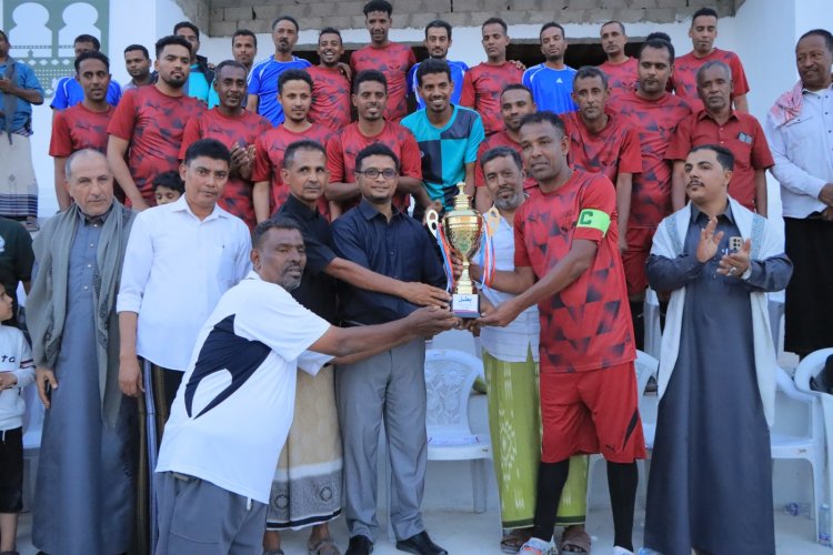 فريق المؤسسة العامة للكهرباء بطلا لبطولة المؤسسات والمرافق الحكومية بحضرموت الوادي لكرة القدم