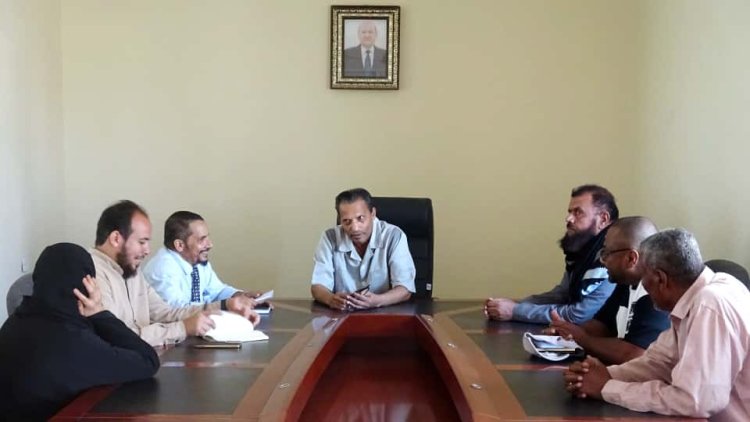 محافظ أبين يلتقي نائب مدير عام دعم البرامج بمنظمة كير