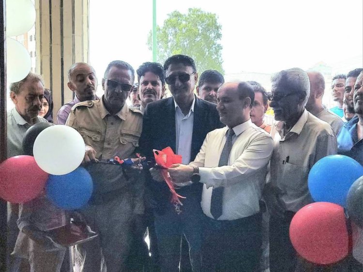 مدراً عموم دار سعد والشباب والرياضة يفتتحان مبنى إدارة نادي النصر  بعد إعادة تأهيله