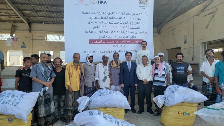 هيئة المصائد السمكية تدشن مشروع دعم الصيادين في عدن بمعدات اصطياد بدعم من وكالة (تيكا)
