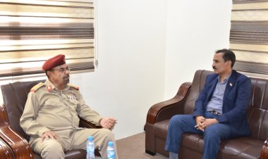 رئيس انتقالي حضرموت يلتقي رئيس مركز العمليات المشتركة بالمحافظة