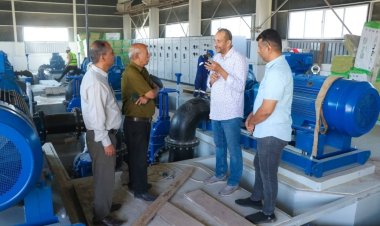 فريق من رئاسة الانتقالي بعدن يطلع على أوضاع مؤسسة المياه