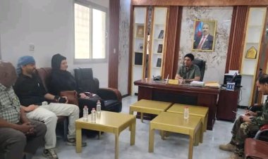 العميد الحوشبي يبحث مع وفد منظمة أطباء بلا حدود البلجيكية سبل تسهيل اعمالها في الجنوب