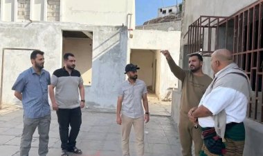 رئيس نادي التلال يتفقد مشروع تأهيل مبنى النادي