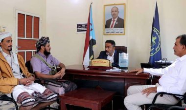 رئيس تنفيذية انتقالي أبين يلتقي قائد حزام زنجبار لمناقشة الأوضاع الأمنية بالمديرية