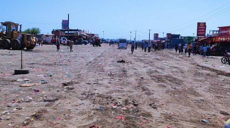 حملة إزالة شاملة للبناء العشوائي مقابل سوق قات الممدارة تحظى بإشادة واسعة من المواطنين في الشيخ عثمان