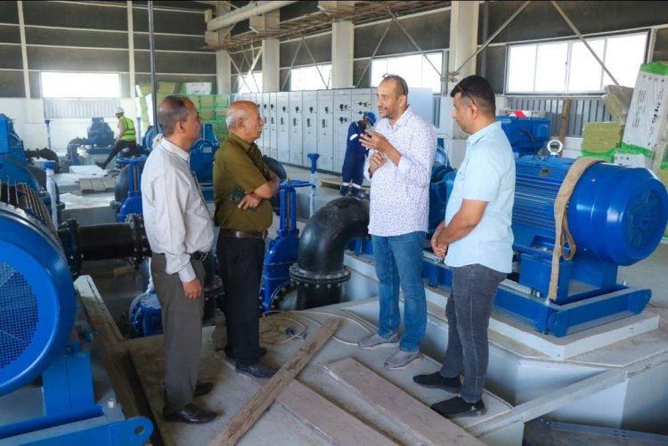 فريق من رئاسة الانتقالي بعدن يطلع على أوضاع مؤسسة المياه