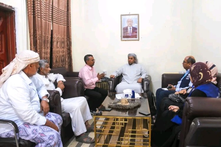 محافظ سقطرى يبحث مع منظمة الصحة العالمية تعزيز الجهود المشتركة لمكافحة الملاريا