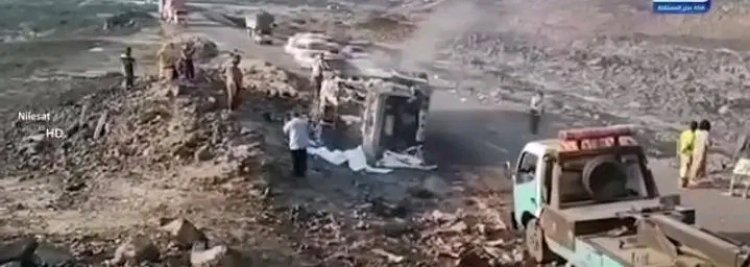 ادارة امن أبين تعزي أسر ضحايا حادث إحتراق شاحنة النقل الجماعي بالعرقوب وتوضح الإجراءات الأمنية المتخذة