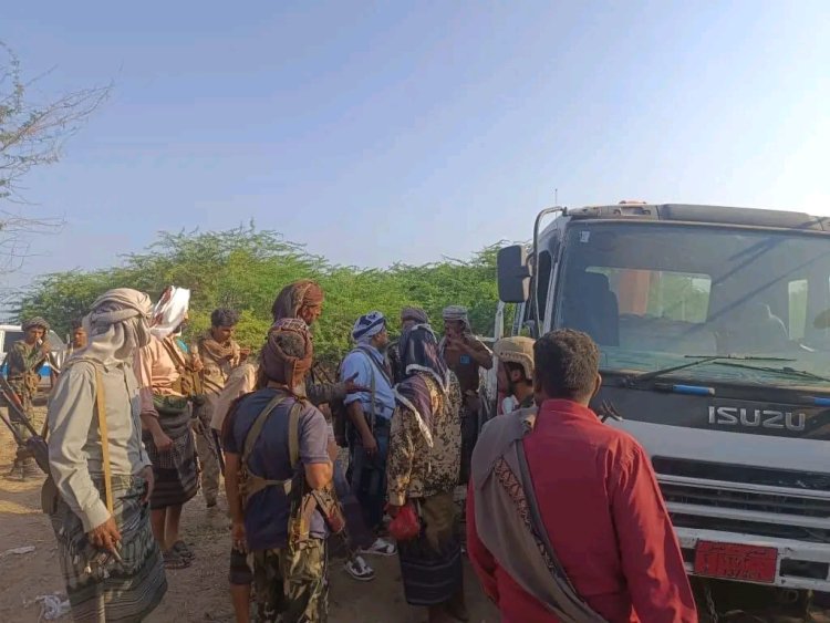 عقب ساعات من اختطافها.. قوات أمن أبين يستعيد سيارة تابعة لمشروع سد حسان