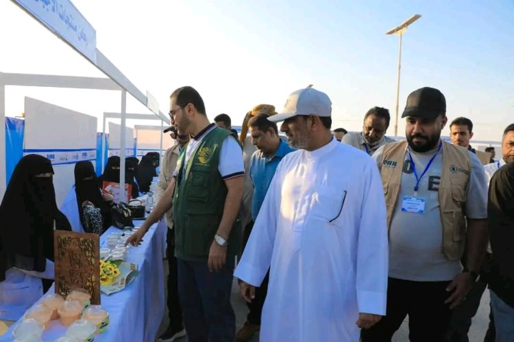 بتمويل مركز الملك سلمان للإغاثة.. ائتلاف الخير ينظم بازار تسويقي للمستفيدات من مشروع من الغذاء إلى الصمود بمديرية الغيضة