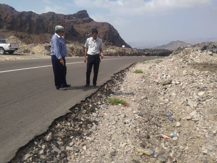 بتوجيهات وزير الأشغال… دراسة عاجلة لمعالجة المنعطفات الخطرة في طريق العرقوب بأبين