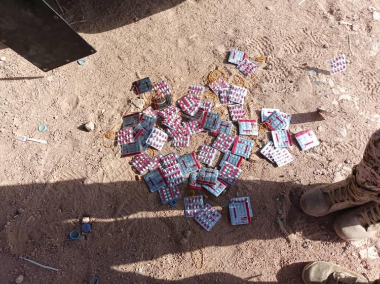 كتيبة حماية وأمن منفذ الوديعة تُحبط تهريب كمية من الحبوب المخدّرة داخل باص نقل جماعي