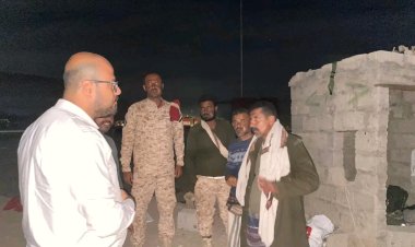 نائب رئيس انتقالي حضرموت يتفقد النقاط العسكرية للقوات المسلحة الجنوبية بوادي حضرموت