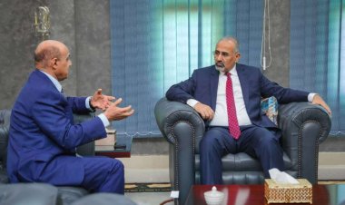 الزُبيدي يبحث مع محافظ البنك المركزي جهود الإصلاح المالي وتأمين صرف المرتبات