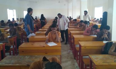 تدشين اختبارات الفصل الدراسي الاول للعام 2025 - 2026م في ثانوية الفقيد بالليل شيخ الرهوي باتيس