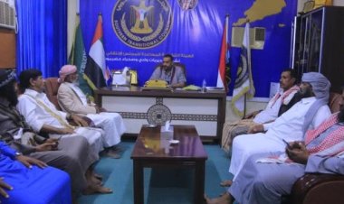 انتقالي وادي وصحراء حضرموت يلتقي عددا من شيوخ وشخصيات من وادي وصحراء حضرموت