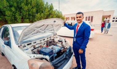 خريجو هندسة عدن يحوّلون سيارة بنزين إلى كهربائية ذكية بالكامل