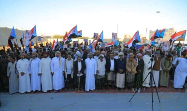 أبناء مديرية قشن ينضمون إلى ساحة الاعتصام الشعبي المفتوح بمدينة الغيضة ويؤكدون مطالبهم بإعلان دولة الجنوب العربي