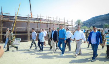 لملس يناقش أوضاع المياه والصرف الصحي ويطّلع على سير العمل في المشروع الاستراتيجي لخزان الضخ