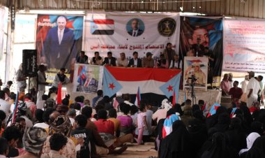 من مخيم الاعتصام بأبين.. شعب الجنوب يحسم خياره ولا تراجع عن إعلان الدولة