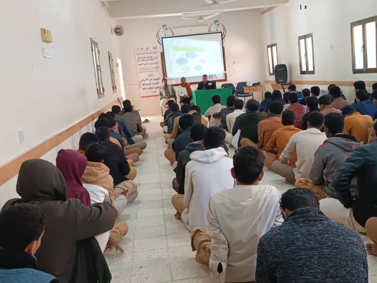 مؤسسة وادي دوعن للتنمية تنفذ حملة توعوية عن الأمراض المزمنة في في ثانويات دوعن