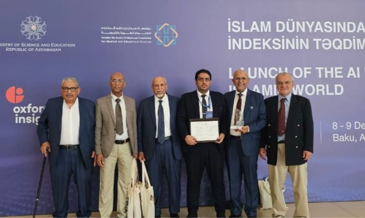 الشيخ راشد بن حمدان آل مكتوم يكرم مؤسسة حضرموت بجائزة حمدان بن راشد - الإيسيسكو في أذربيجان