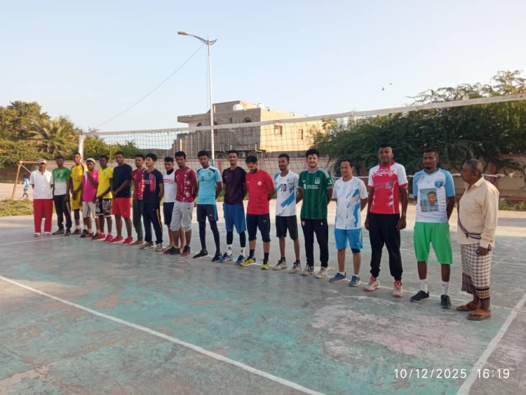 منتخب أبين للكرة الطائرة يدشن تحضيراته لبطولة المحافظات في عتق