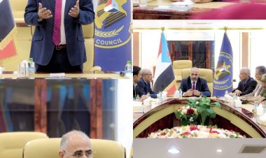 الزُبيدي يترأس اجتماعًا حاسمًا للانتقالي ويؤكد: لن نسمح بجرّ حضرموت والمهرة إلى الفوضى