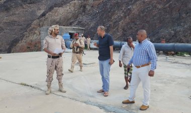 مدير عام مؤسسة المياه بالعاصمة عدن يشيد بدور قوات العمالقة في تأمين منطقة البرزخ