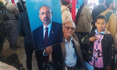 رئيس وأعضاء منسقية انتقالي جامعة أبين يشاركون في المظاهرة المليونية بساحة العروض