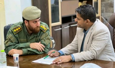 مدير عام الشيخ عثمان ورئيس اللجنة الأمنية يطّلع على التقرير الإحصائي السنوي لإدارة الشؤون القانونية بالحزام الأمني