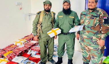 المقدم مياس الجعدني يشيد بالحملة الأمنية لقوات العمالقة بعد ضبط 119 كيلو حشيش و85 كيلو شبو بسواحل رأس العارة