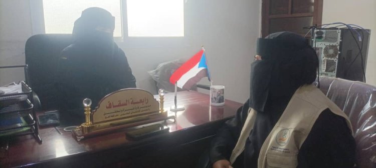 رئيسة جمعية ذوي الاحتياجات الخاصة بالمسيمير تلتقي مديرة إدارة المرأة والطفل بانتقالي لحج