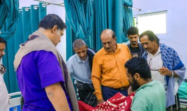 هرهرة والزامكي يتفقدان جرحى ومصابي تظاهرة معاشيق ويؤكدان على حق التظاهر السلمي ويستنكران قمع المتظاهرين