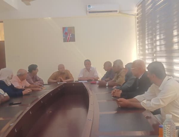 الهيئة الإدارية لمجلس المستشارين تعقد اجتماعًا استثنائيًا بعدن وتؤكد أهمية الحشد الجماهيري في ردفان