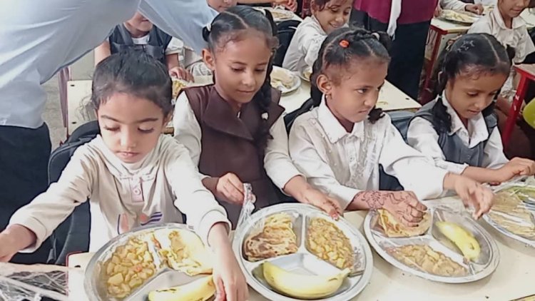 ​تدشين مشروع الوجبات المدرسية المطهية بمدرستي القمندان بلحج.