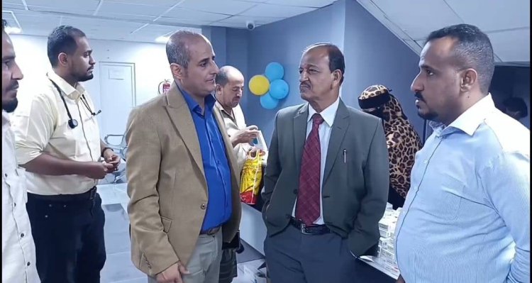 الصحة تختتم المخيم الطبي المجاني للأمراض الباطني في مستشفى الجزيرة بالمنصورة بعدن