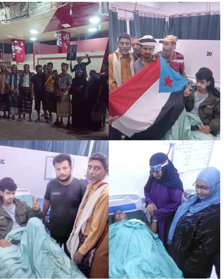 نشطاء في الثورة الجنوبية ينظمون وقفة احتجاجية بيوم الكرامة ويزورون الجرحى بمستشفى عبود