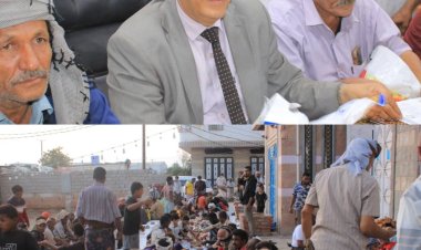 الوردي يحيي تقليده السنوي في ليلة 27 رمضان بإفطار جماعي وتكريم إعلاميين ومكفوفين بلحج