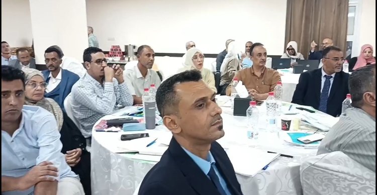 الشعبي وعّشيش يشاركان في ورشة عمل الخطة الاستراتيجية المؤقتة لبرنامج الأغذية العالمي في عدن(2027__2029)