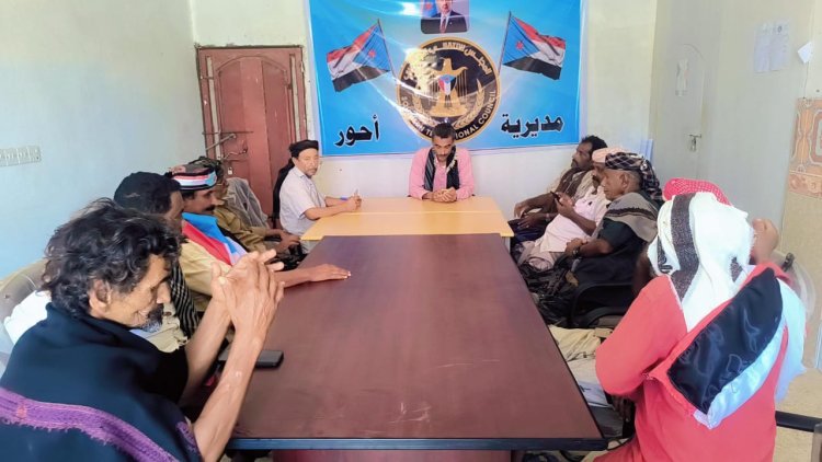 انتقالي أحور يستكمل التحضيرات للحشد الجماهيري بالمديرية
