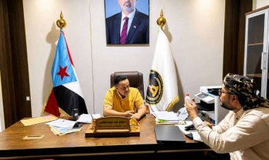 الحالمي يلتقي القائم بأعمال رئيس تنفيذية انتقالي حضرموت ويؤكد اهتمام القيادة بأوضاع المحافظة