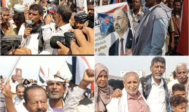 أبين تنتفض في وقفة غضب كبرى بزنجبار رفضاً للوصاية وتنديداً بإطلاق سراح الإرهابيين والقتلة