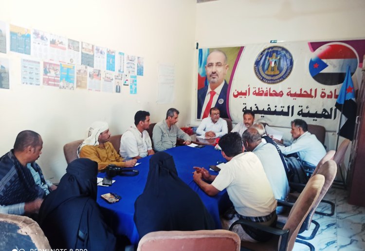 انتقالي أبين يستكمل الترتيبات لإنجاح برنامج التصعيد الشعبي