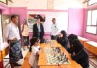 رئيس انتقالي أبين يتفقد اختتام أنشطة المخيم الصيفي بمجمع الفتح للبنات بخنفر