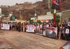 بالصور .. وقفة احتجاجية حاشدة بالعاصمة عدن للمطالبة بالقصاص من قتلة الشهيد عبدالعليم الرضام