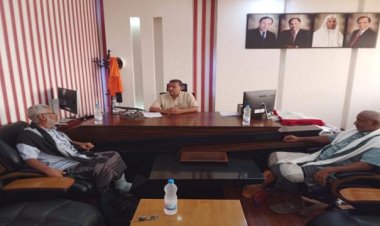مدير عام الملاح يناقش مع قيادة الشركة الوطنية للاسمنت تنفيذ مشاريع خدمية بالمديرية