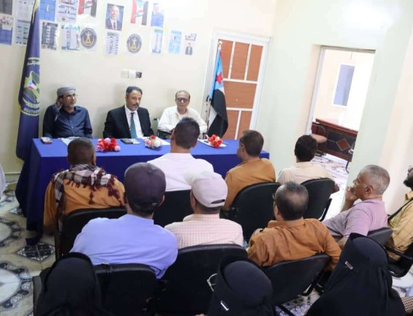 الحييد يناقش البرنامج التصعيدي مع منسقية المجلس الانتقالي في جامعة أبين